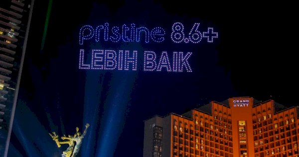 Perayaan Spektakuler di Bundaran HI: Ribuan Orang Sambut 2025 Bersama Pristine8.6+