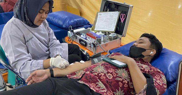 Gandeng PMI Makassar, GMTD Gelar Aksi Donor Darah di Mall GTC