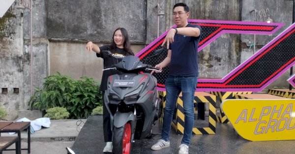 Gaspol! Yamaha Aerox Alpha Meluncur di Makassar, SJAM Ajak Bikers Makin Stylish