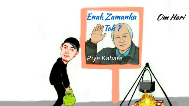 Karikatur gas elpiji 3 kilogram langka (Dodi/harian.news)