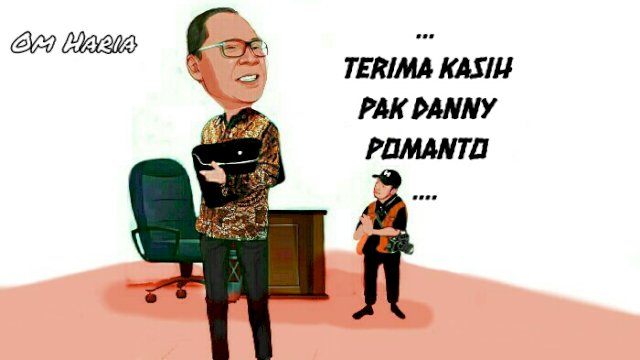 Karikatur Danny Pomanto (Dodi/harian.news)