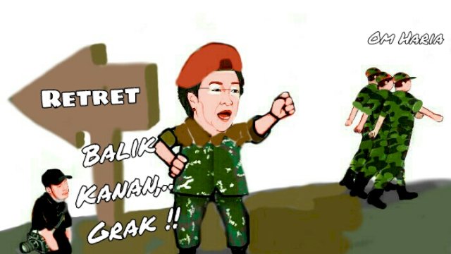 Karikatur Megawati Soekarnoputri (Dodi/harian.news)