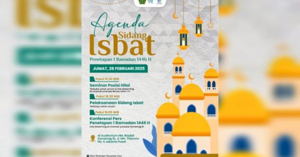 Sore ini Sidang Isbat 2025, Kapan Puasa Ramadan Dimulai?