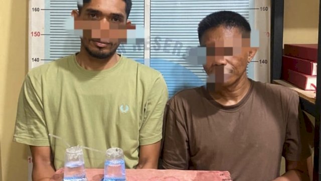 Tim Satresnarkoba Polres Pidie Jaya mengamankan dua tersangka pengedar narkoba bersama barang bukti dalam operasi pemberantasan narkotika ||handover 