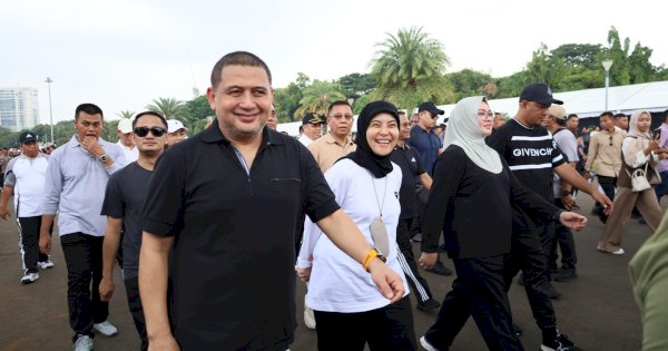 Jelang Pelantikan, Munafri-Aliyah Jalani Geladi di Monas