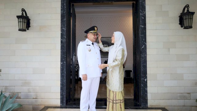 Prosesi Pelantikan, Munafri-Aliyah Kirab dari Monas Menuju Istana Merdeka