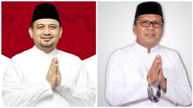 Foto Kolase Wali Kota Makassar Terpilih Munafri Arifuddin (Kiri) dan Wali Kota Makassar Danny Pomanto (Kanan).