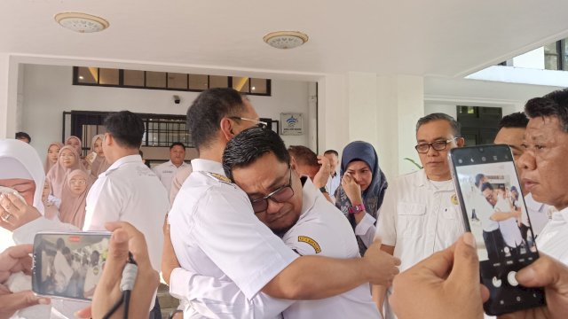 Suasana Perpisahan Danny Pomanto dengan Pejabat Lingkup Pemerintah Kota Makassar, Foto: HN/Sinta.