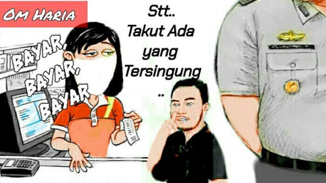 Karikatur polemik lagu Bayar Bayar Bayar (Dodi/harian.news)