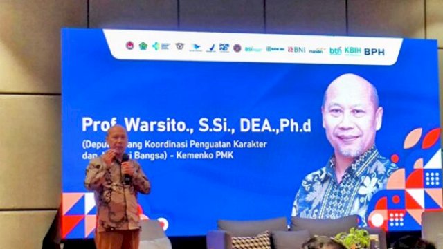 Warsito, Deputi Kemenko PMK, menyampaikan pentingnya peningkatan layanan logistik haji 2025 dalam pertemuan dengan PT Pos Indonesia ||handover 