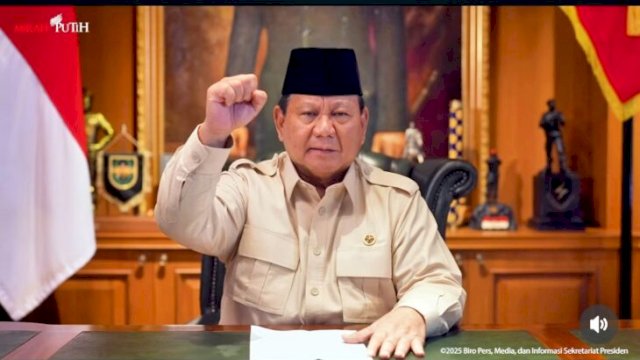 Presiden Prabowo menyampaikan pidato dalam peringatan Hari Pers Nasional ke-79, menekankan pentingnya integritas pers ||tangkap layar@presidenrepublikindonesia