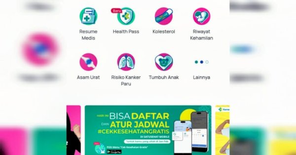 Cek Kesehatan Gratis untuk Semua Usia Dimulai Hari Ini