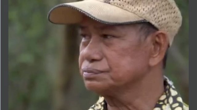 Sosok Ambo Masse seorang warga yang mengaku milik SHM di Kawasan Hutan Mangrove Maros. Foto: ist
