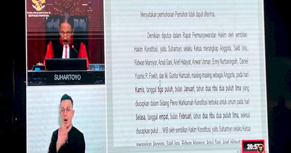 Resmi! Sengketa Pilgub Sulsel Tidak Lanjut ke Sidang Pembuktian