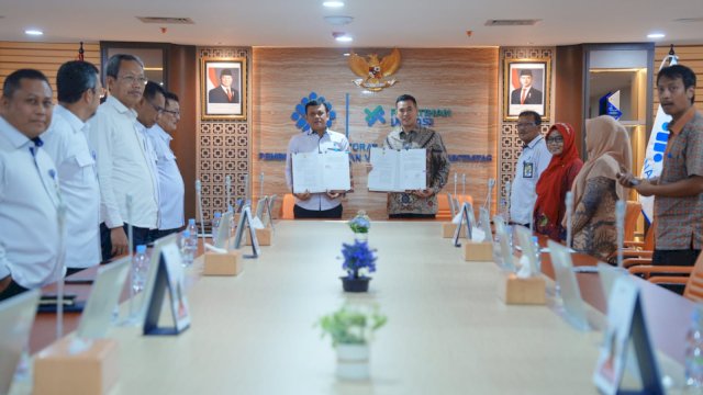 Penyerahan lahan untuk pembangunan UPT BPVP di Pangkep. Foto: dok