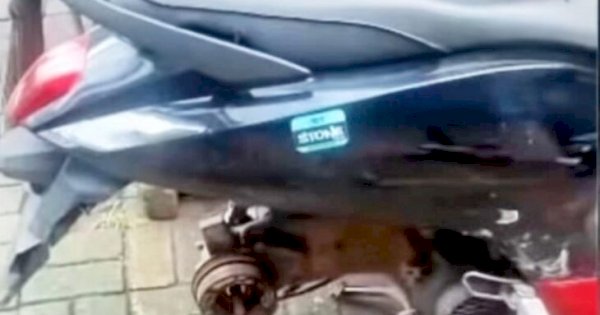 Curanmor Unik di Makassar: Ban Motor Raib, Body Tetap Ada