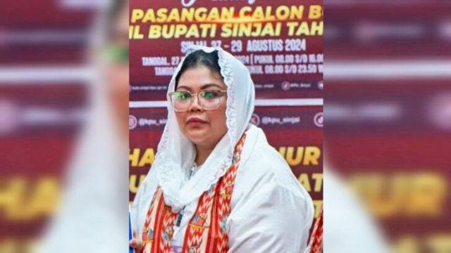 Hj. Nursanti, mantan calon Bupati Sinjai yang kini masuk dalam Daftar Pencarian Orang (DPO) Polda Sulsel. (Dok. Istimewa)
