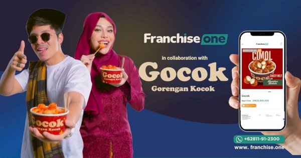 FranchiseOne dan Gocok, Merek Cimol Milik Atta Halilintar &amp; Aurel Hermansyah; Memiliki Visi Bersama untuk Menciptakan Lebih Banyak Lapangan Pekerjaan di Indonesia.
