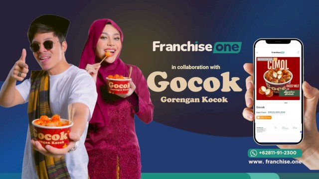 FranchiseOne dan Gocok, Merek Cimol Milik Atta Halilintar &amp; Aurel Hermansyah; Memiliki Visi Bersama untuk Menciptakan Lebih Banyak Lapangan Pekerjaan di Indonesia.