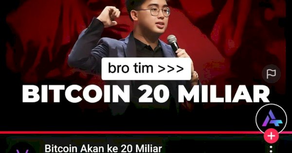 Timothy Ronald Memprediksi Bitcoin Akan Ke 20 Miliar