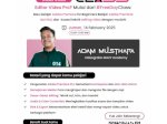 MAXY Academy Gelar Free Day Class Adobe Premiere untuk Pemula bersama Videografer Professional