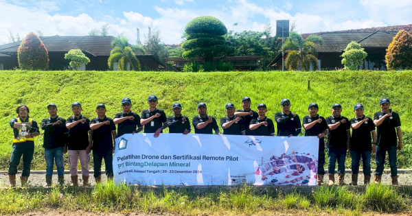 Terra Drone Indonesia Berikan Pelatihan dan Sertifikasi Remote Pilot untuk PT BintangDelapan Mineral