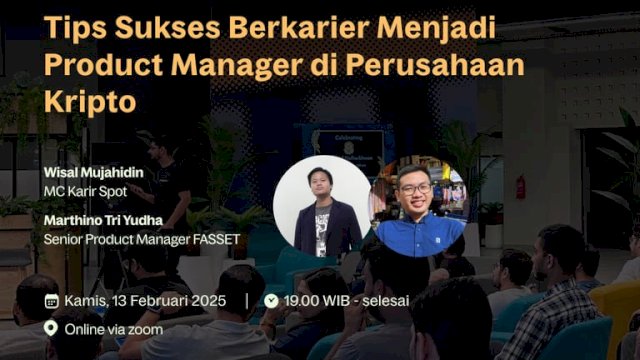 Kripto Makin Naik Daun, Fasset dan KarirSpot Bedah Karier Menjadi Product Manager di Industri Kripto