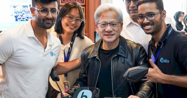 Blitz Electric bergabung dalam Program Inception NVIDIA, bertemu Jensen Huang, dan memperkenalkan Teknologi AI Logistik Masa Depan di Indonesia AI Day 2024