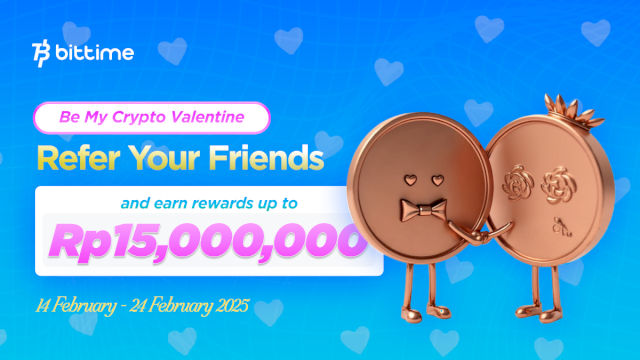 Bittime Gelar &ldquo;Be My Crypto Valentine&rdquo; Perayaan Kasih Sayang Versi Web3