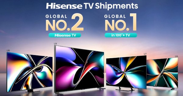 Hisense TV Pertahankan Peringkat No.2 Global pada Tahun 2024 dan Pimpin Pasar TV 100 Inci di Seluruh Dunia