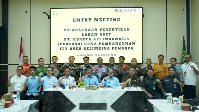 KAI Divre III Palembang Gandeng Kejati Sumsel Percepat Rencana Pembangunan Flyover di Kabupaten Muara Enim