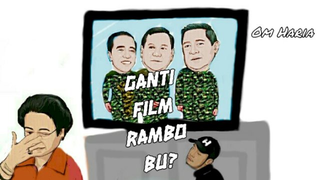 Karikatur Megawati tidak hadir di Akmil Magelang (Dodi/harian.news)