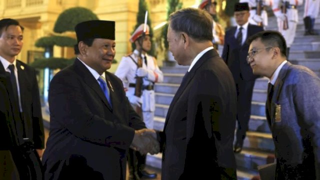 Prabowo Subianto saat bertemu Mr. To Lam di Hanoi Vietnam pada 14 September 2024 lalu ||@prabowo 