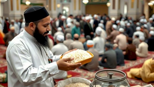 Yuk, tunaikan zakat fitrah sebelum salat Id biar amalan makin berkah! ||imageAI_byharian.news