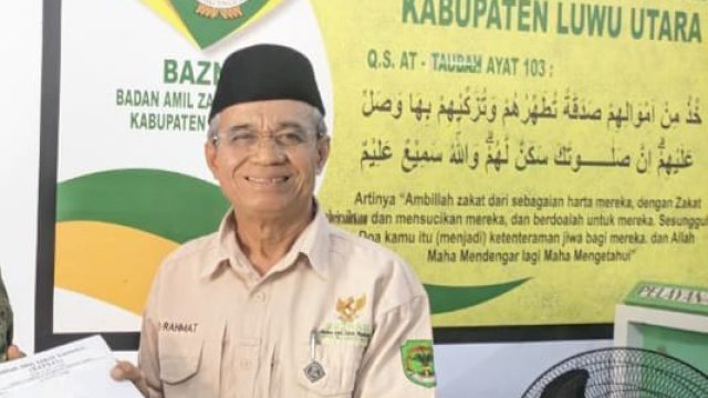 Ketua Baznas Kabupaten Luwu Utara, Drs. Baso Rahmat ||doc_baznaslutra