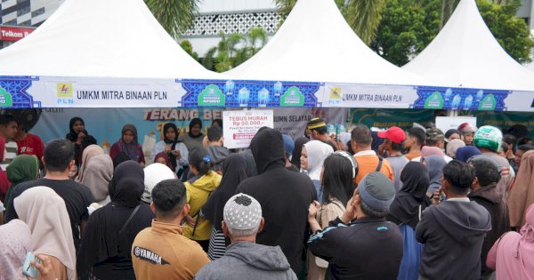 PLN UID Sulselrabar Gelar Bazar Sembako Murah di Bulan Ramadan