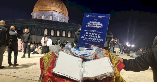 Bosowa Peduli Terus Berbagi: Bantuan Pangan dan Iftar Sampai di Al-Quds