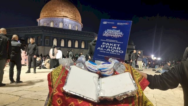 Bosowa Peduli Terus Berbagi: Bantuan Pangan dan Iftar Sampai di Al-Quds
