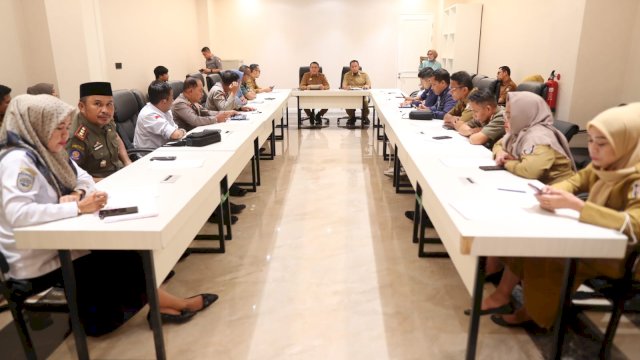 Rakor Pelaksanaan Salat Idul Fitri 1446 H di Kantor Balai Kota, Foto: istimewa.