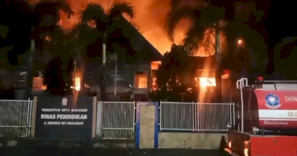 Bukan Korsleting, Polisi Ungkap Dugaan Penyebab Kebakaran Kantor Disdik Makassar