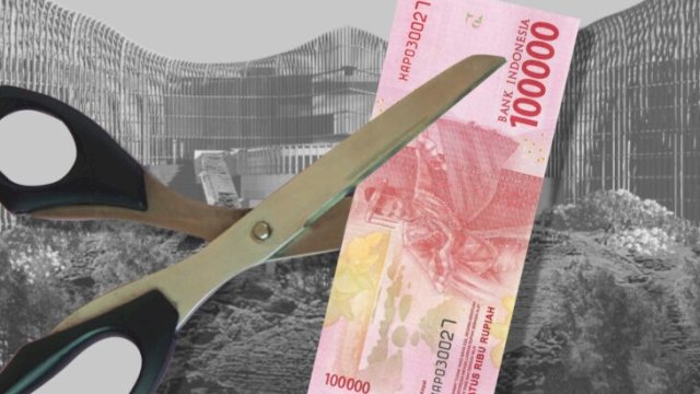 Ilustrasi pemangkasan anggaran pusat ke daerah ||@fproject