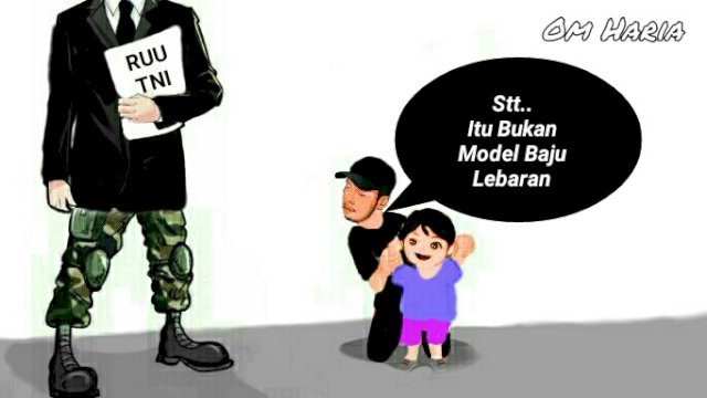 Karikatur RUU TNI (Dodi/harian.news)