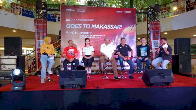 Kepala Dinas Pariwisata (Kadispar) Makassar, Muhammad Roem, saat menghadiri Mandalika Grand Prix Association (MGPA) dan Indonesia Tourism Development Corporation (ITDC) menggelar GP Talkshow serta buka puasa bersama komunitas motor, Foto: HN/Sinta.