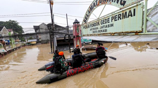 Banjir Bekasi, Kecamatan Jatiasih menjadi wilayah terparah. Foto: dok Bisnis.com
