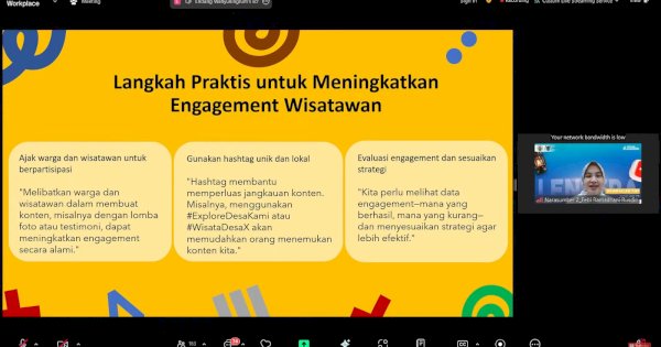 Akademisi MNC University Febi Ramadhani Bicara Strategi Digital Desa Wisata di Webinar Lentera Kementerian Desa