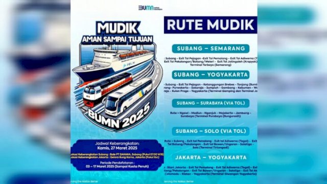 DAHANA kembali hadir dengan program Mudik Gratis 2025! Cek rute, jadwal, dan fasilitasnya. ||@ptdahana