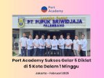 Port Academy Sukses Gelar 5 Diklat di 5 Kota Dalam 1 Minggu