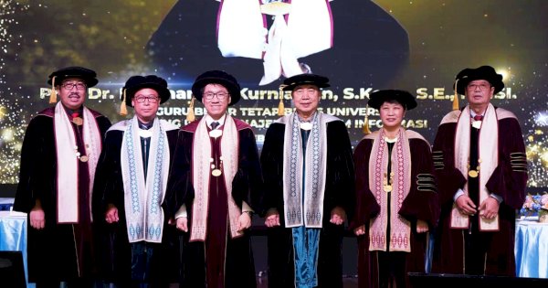 BINUS UNIVERSITY Kembali Kukuhkan Guru Besar Muda Bidang Manajemen Sistem Informasi
