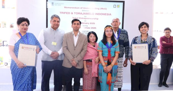 TRIFED Tandatangani Nota Kesepahaman dengan Reliance Retail, HCL Foundation, dan Torajamelo Indonesia untuk Pengembangan Kewirausahaan Suku Terasing