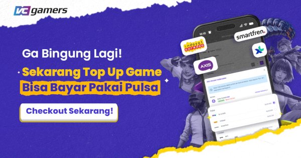 Kabar Gembira! Top Up Game Pakai Pulsa Kini Hadir di VCGamers